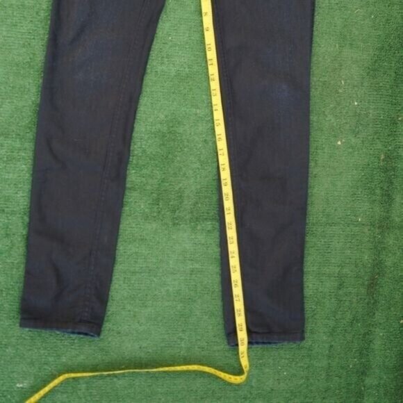 BleuLab Dark Blue Skinny Jeans Low Rise Reversible Denim Size 26 - Picture 10 of 10